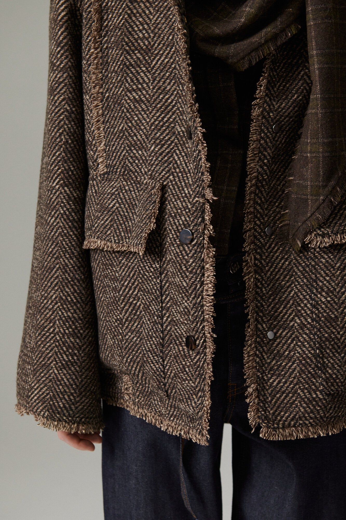 Harry Structure uldjakke - Brown Twill